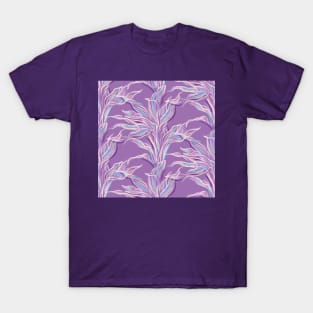 Lilac Funky Leaves T-Shirt